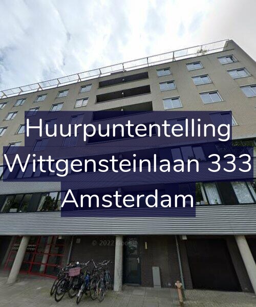 Foto gevel Huurpuntentelling voor Wittgensteinlaan 333, Amsterdam