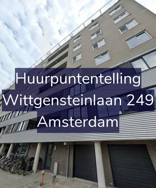 Foto gevel Huurpuntentelling voor Wittgensteinlaan 249, Amsterdam