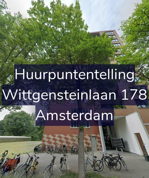 Foto gevel Huurpuntentelling voor Wittgensteinlaan 178, Amsterdam