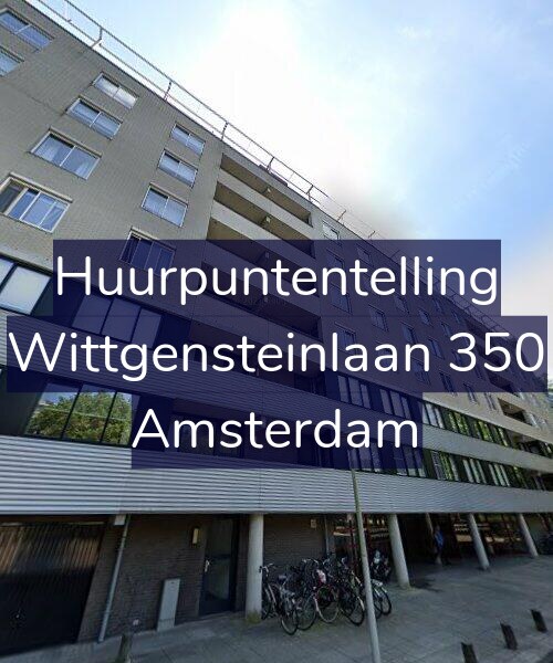 Foto gevel Huurpuntentelling voor Wittgensteinlaan 350, Amsterdam