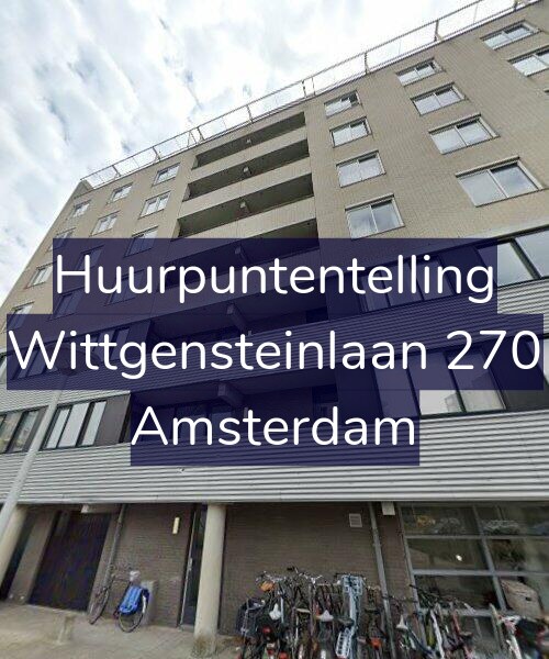 Foto gevel Huurpuntentelling voor Wittgensteinlaan 270, Amsterdam