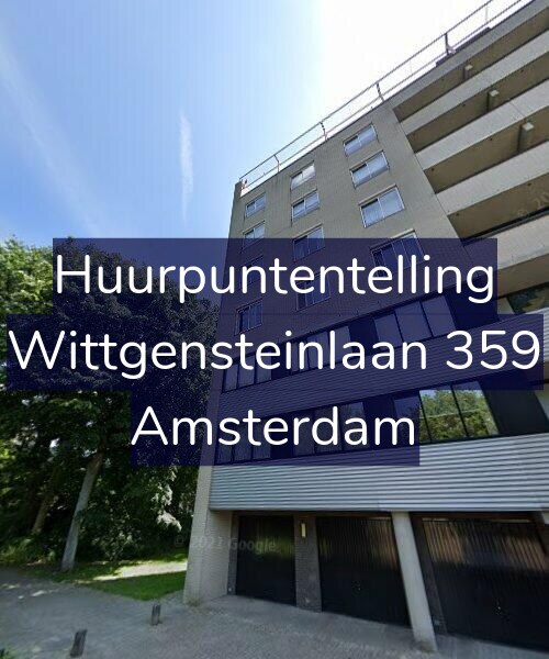 Foto gevel Huurpuntentelling voor Wittgensteinlaan 359, Amsterdam