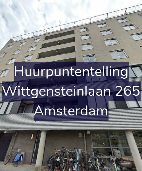 Foto gevel Huurpuntentelling voor Wittgensteinlaan 265, Amsterdam