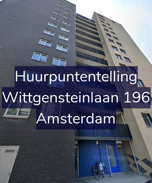 Foto gevel Huurpuntentelling voor Wittgensteinlaan 196, Amsterdam