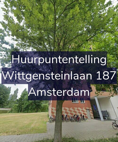 Foto gevel Huurpuntentelling voor Wittgensteinlaan 187, Amsterdam
