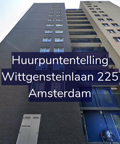 Foto gevel Huurpuntentelling voor Wittgensteinlaan 225, Amsterdam