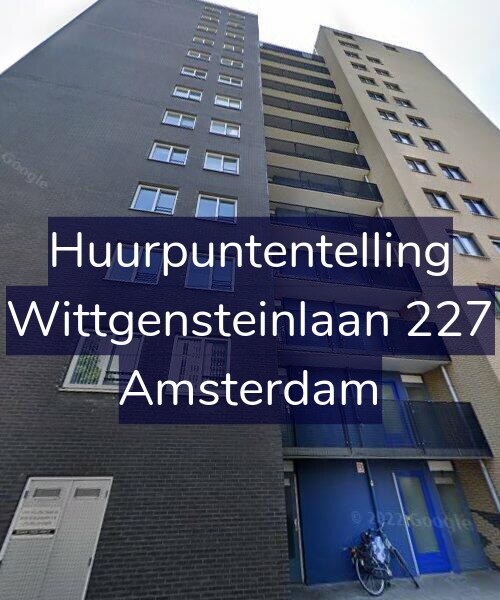 Foto gevel Huurpuntentelling voor Wittgensteinlaan 227, Amsterdam