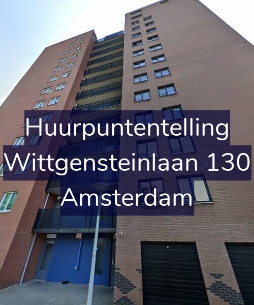 Foto gevel Huurpuntentelling voor Wittgensteinlaan 130, Amsterdam