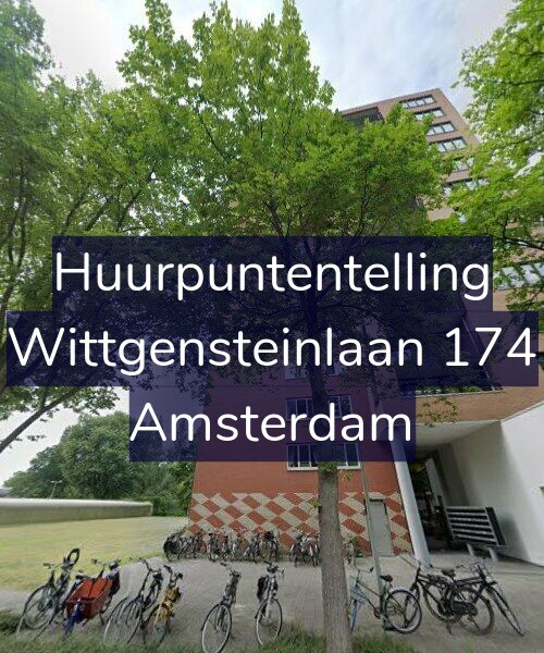 Foto gevel Huurpuntentelling voor Wittgensteinlaan 174, Amsterdam