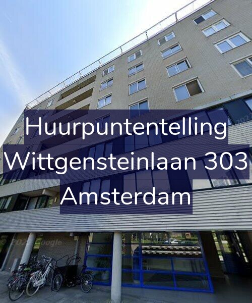 Foto gevel Huurpuntentelling voor Wittgensteinlaan 303, Amsterdam