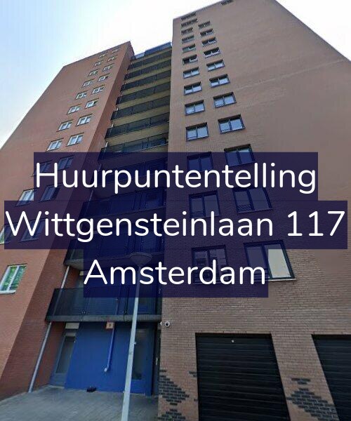 Foto gevel Huurpuntentelling voor Wittgensteinlaan 117, Amsterdam