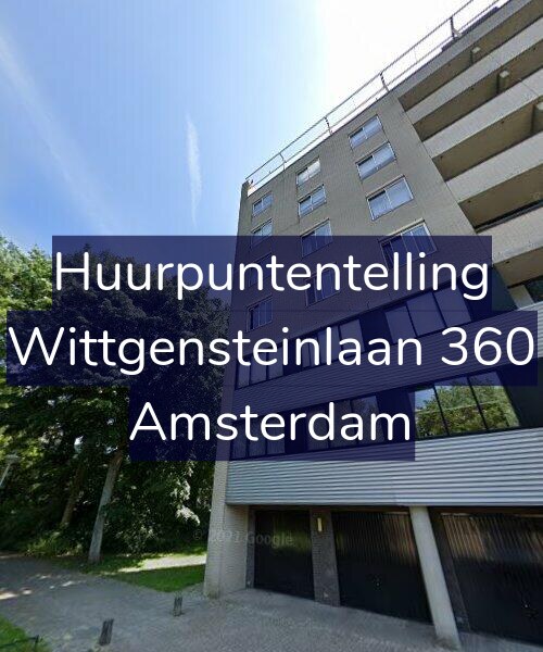 Foto gevel Huurpuntentelling voor Wittgensteinlaan 360, Amsterdam