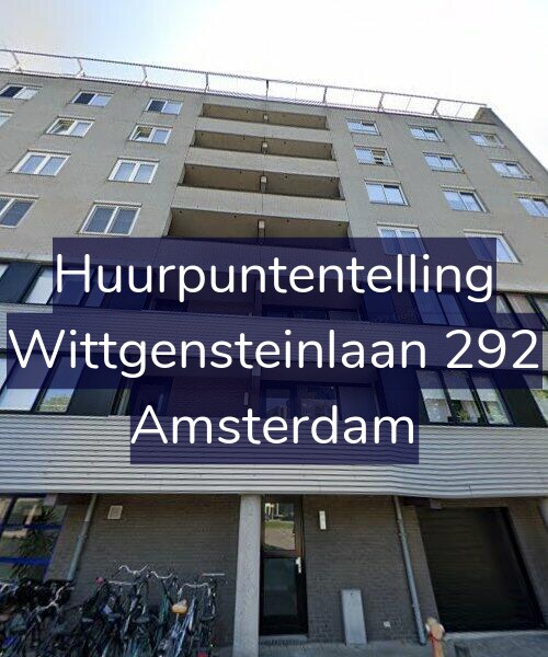 Foto gevel Huurpuntentelling voor Wittgensteinlaan 292, Amsterdam