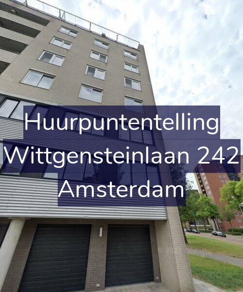Foto gevel Huurpuntentelling voor Wittgensteinlaan 242, Amsterdam