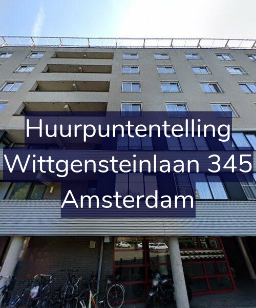 Foto gevel Huurpuntentelling voor Wittgensteinlaan 345, Amsterdam