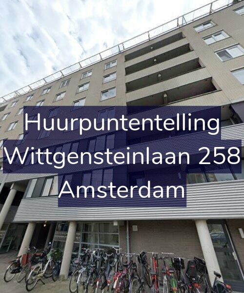 Foto gevel Huurpuntentelling voor Wittgensteinlaan 258, Amsterdam
