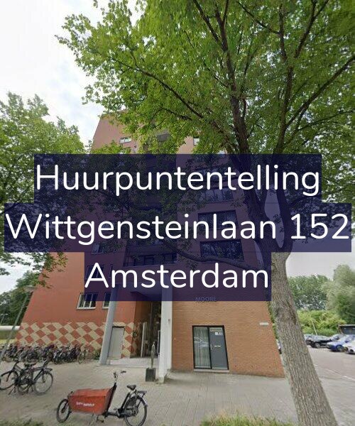 Foto gevel Huurpuntentelling voor Wittgensteinlaan 152, Amsterdam