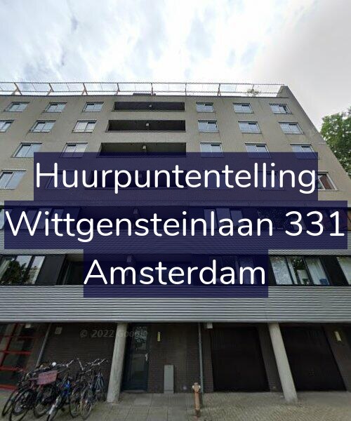Foto gevel Huurpuntentelling voor Wittgensteinlaan 331, Amsterdam