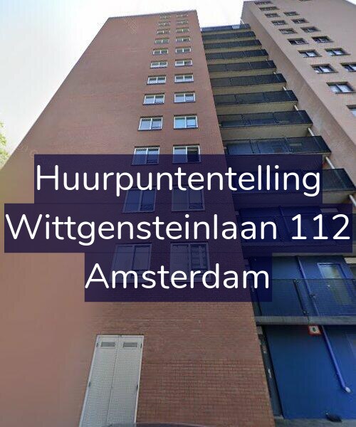 Foto gevel Huurpuntentelling voor Wittgensteinlaan 112, Amsterdam