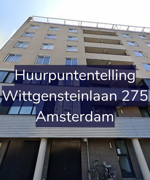 Foto gevel Huurpuntentelling voor Wittgensteinlaan 275, Amsterdam