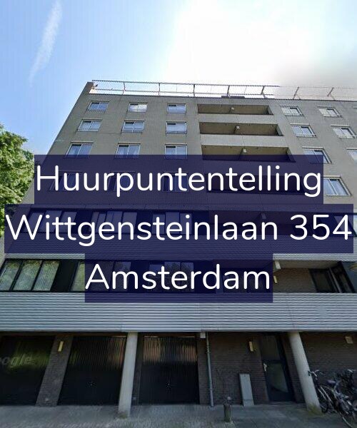 Foto gevel Huurpuntentelling voor Wittgensteinlaan 354, Amsterdam
