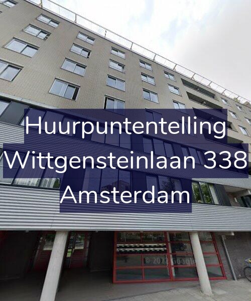 Foto gevel Huurpuntentelling voor Wittgensteinlaan 338, Amsterdam