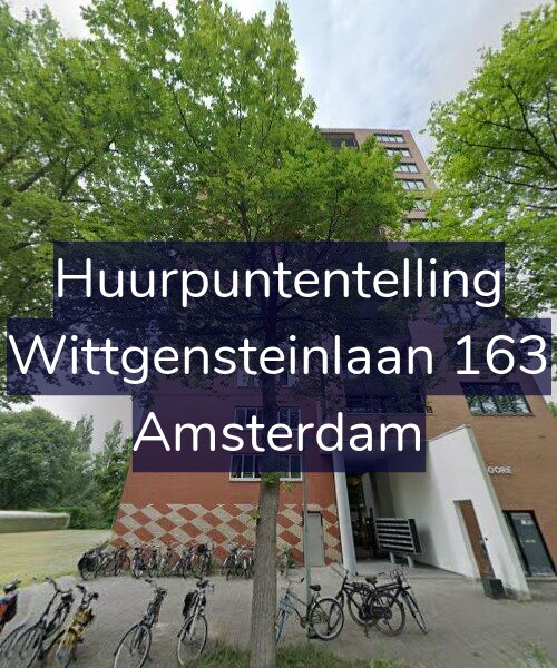 Foto gevel Huurpuntentelling voor Wittgensteinlaan 163, Amsterdam