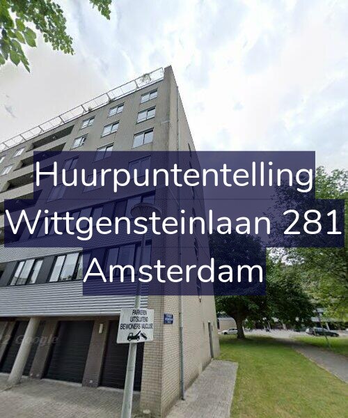 Foto gevel Huurpuntentelling voor Wittgensteinlaan 281, Amsterdam