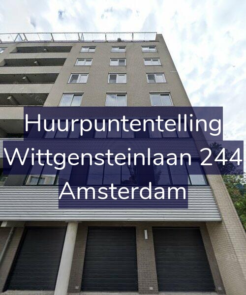 Foto gevel Huurpuntentelling voor Wittgensteinlaan 244, Amsterdam