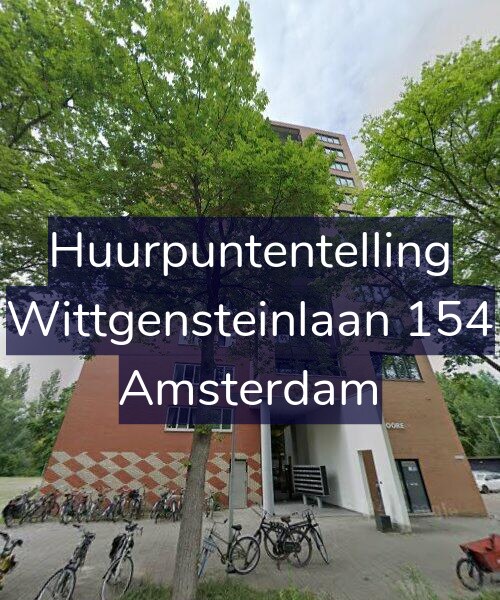 Foto gevel Huurpuntentelling voor Wittgensteinlaan 154, Amsterdam