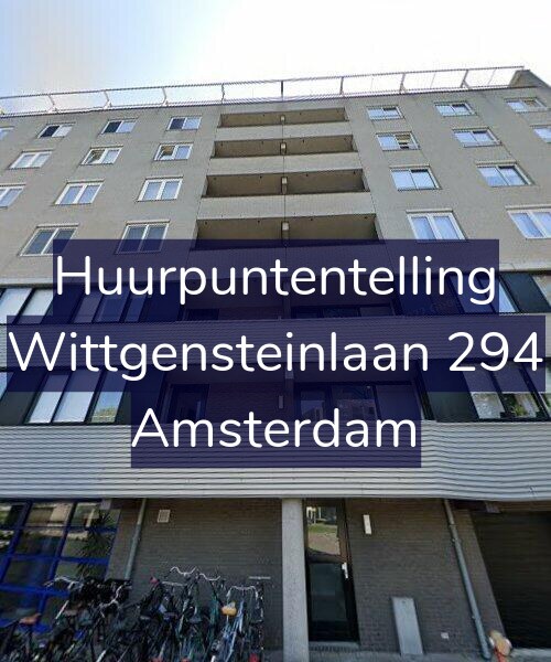 Foto gevel Huurpuntentelling voor Wittgensteinlaan 294, Amsterdam