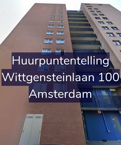Foto gevel Huurpuntentelling voor Wittgensteinlaan 100, Amsterdam