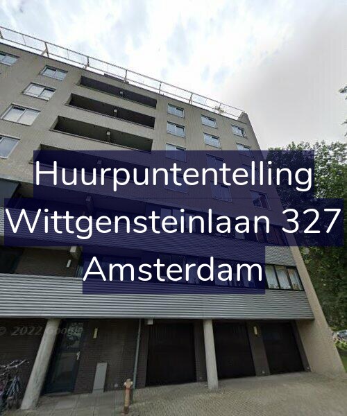 Foto gevel Huurpuntentelling voor Wittgensteinlaan 327, Amsterdam
