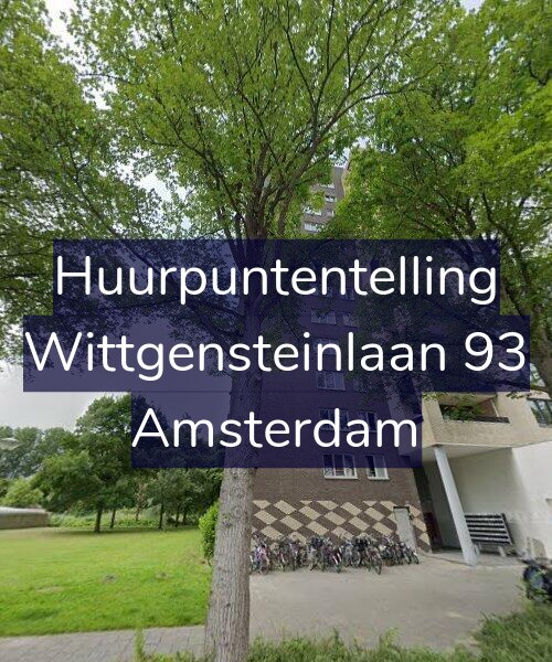 Foto gevel Huurpuntentelling voor Wittgensteinlaan 93, Amsterdam