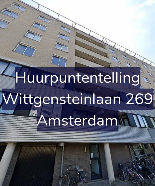 Foto gevel Huurpuntentelling voor Wittgensteinlaan 269, Amsterdam