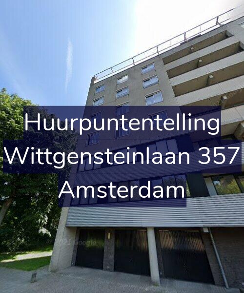 Foto gevel Huurpuntentelling voor Wittgensteinlaan 357, Amsterdam