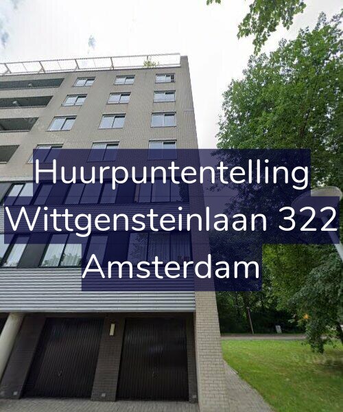 Foto gevel Huurpuntentelling voor Wittgensteinlaan 322, Amsterdam