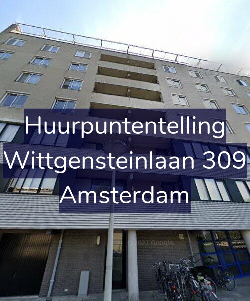 Foto gevel Huurpuntentelling voor Wittgensteinlaan 309, Amsterdam