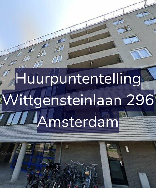 Foto gevel Huurpuntentelling voor Wittgensteinlaan 296, Amsterdam