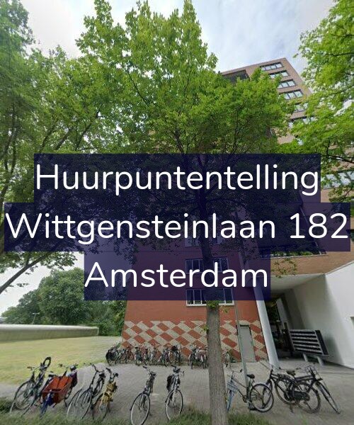 Foto gevel Huurpuntentelling voor Wittgensteinlaan 182, Amsterdam