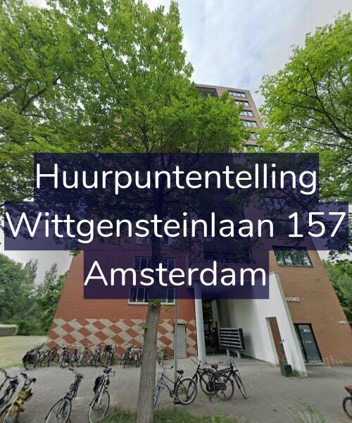 Foto gevel Huurpuntentelling voor Wittgensteinlaan 157, Amsterdam