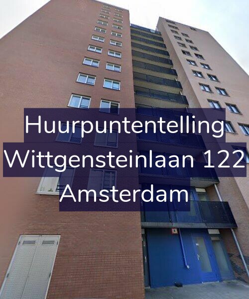 Foto gevel Huurpuntentelling voor Wittgensteinlaan 122, Amsterdam