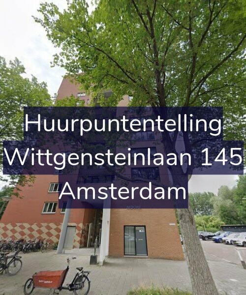 Foto gevel Huurpuntentelling voor Wittgensteinlaan 145, Amsterdam