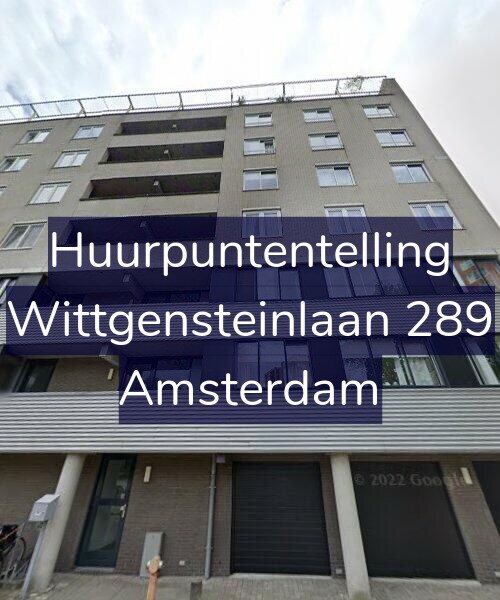 Foto gevel Huurpuntentelling voor Wittgensteinlaan 289, Amsterdam