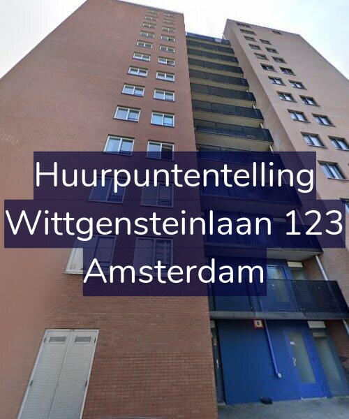 Foto gevel Huurpuntentelling voor Wittgensteinlaan 123, Amsterdam