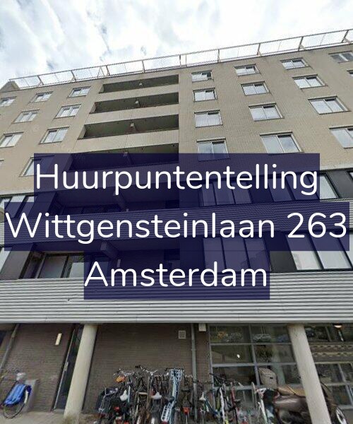 Foto gevel Huurpuntentelling voor Wittgensteinlaan 263, Amsterdam