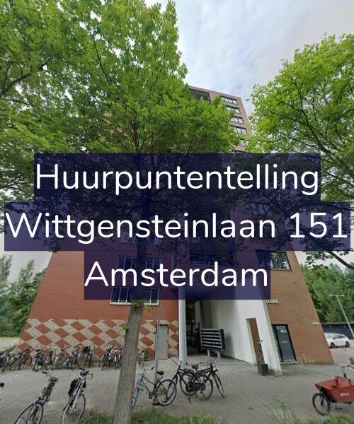 Foto gevel Huurpuntentelling voor Wittgensteinlaan 151, Amsterdam