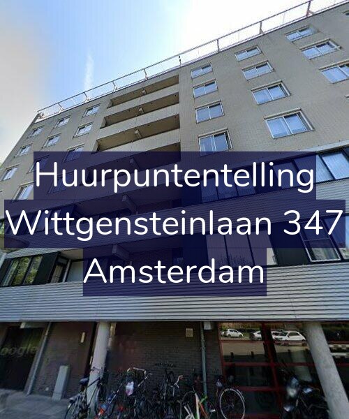 Foto gevel Huurpuntentelling voor Wittgensteinlaan 347, Amsterdam