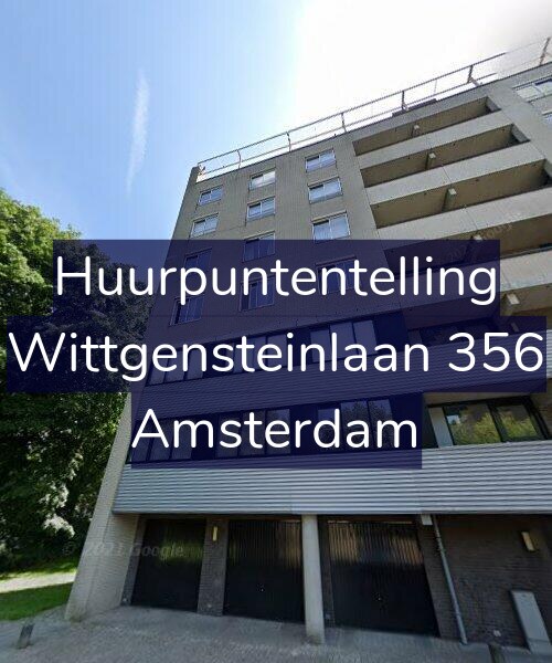 Foto gevel Huurpuntentelling voor Wittgensteinlaan 356, Amsterdam