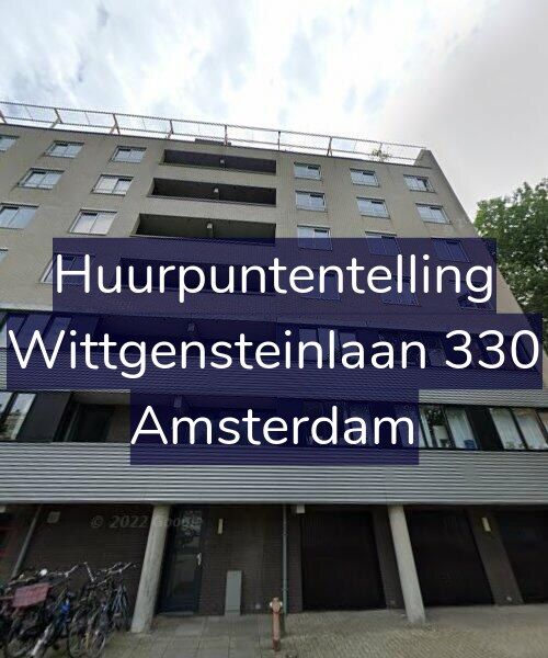 Foto gevel Huurpuntentelling voor Wittgensteinlaan 330, Amsterdam